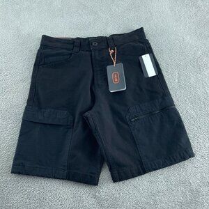 Bass Outdoor Mens Pro Cargo Shorts Size 28 Black Caviar Cotton Blend NWT 1415